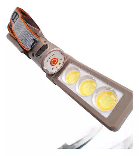Linterna Minera Recargable 3 Luces Resistente A La Lluvia-1