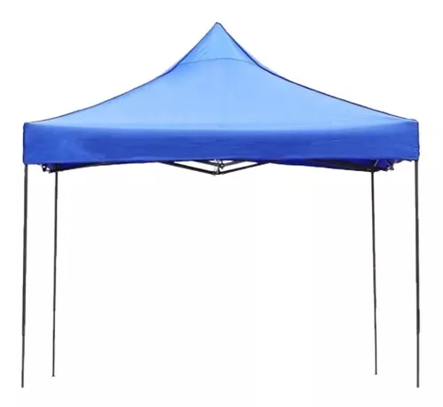 Toldo Metálico Inoxidable 3x3 Plegable Lona, Resiste Lluvia-0