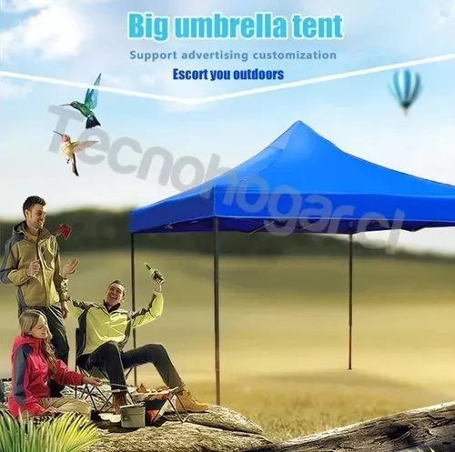 Toldo Metálico Inoxidable 3x3 Plegable Lona, Resiste Lluvia-6