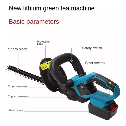 Corta setos Podadora Pasto Batería Recargable Jardín 20v-3