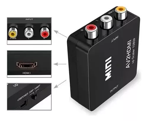 Convertidor Adaptador Audio Óptico Digital Original RCA 3.5-3