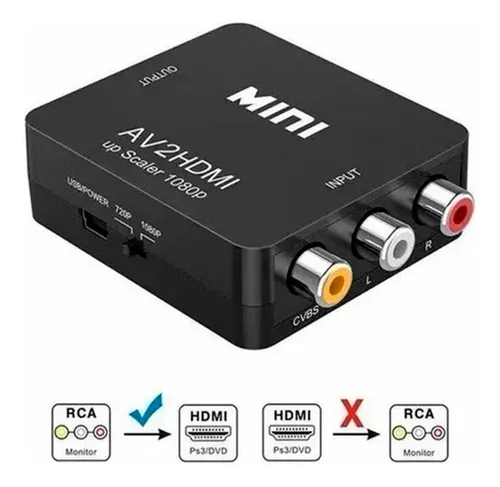 Convertidor Adaptador Audio Óptico Digital Original RCA 3.5-4