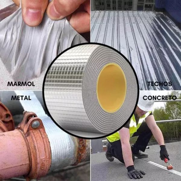 Cinta Adhesiva Sellador Impermeable Aislante Tapa Gotera-5