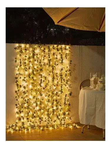 Pack X4 Guirnaldas De Luces Solar Hoja De 5 MTS-1