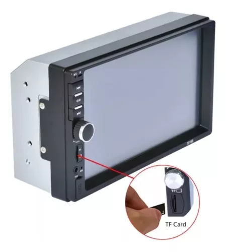 Radio Auto 2 Din Mirror Link+ Mando/7021b Mp5 7 Pulgadas-0