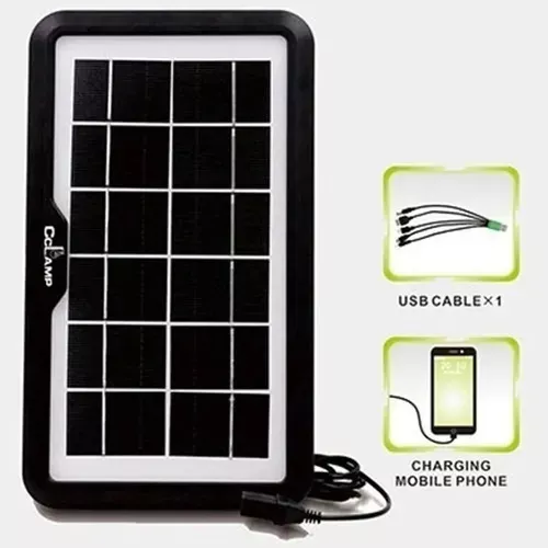 Cargador Solar Panel Portátil Celular Energía Solar Usb-3