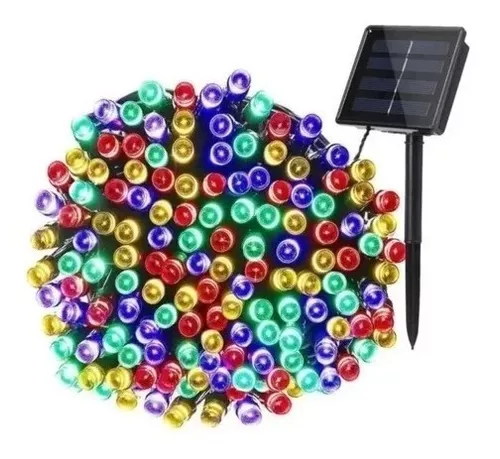 Guirnalda Luces Solares Navidad 10 Metros 100 Led Multicolor-2
