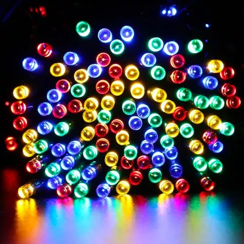 Guirnalda Luces Solares Navidad 10 Metros 100 Led Multicolor-3