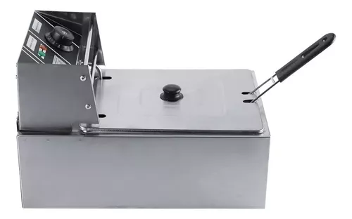 Freidora Con Tapa Eléctrica Regulador Adaptador Incluido-3
