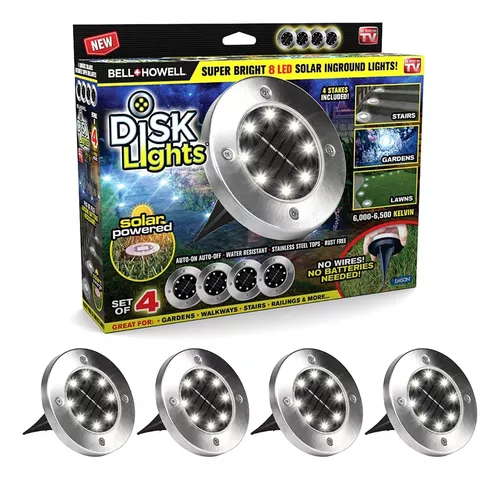 4 Luces Estaca Empotrables Solares Impermeables-4
