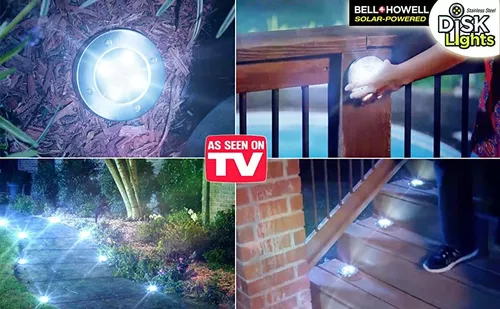 4 Luces Estaca Empotrables Solares Impermeables-5