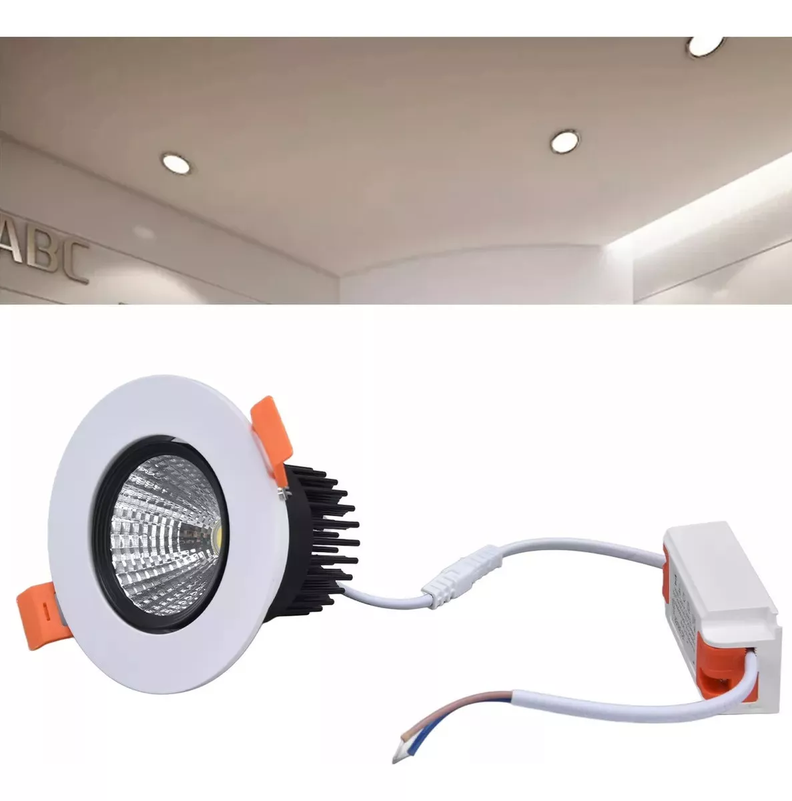 Foco Led Empotrable 11.5cm 16w 630lm, Regulable, Embutido Color Blanco-4