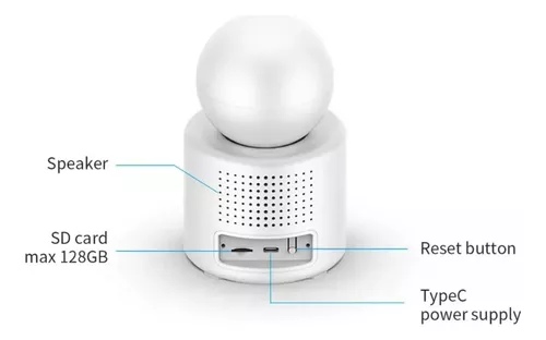 Monitor De Bebé Con Cámara Ip Wifi 2.4g 360°voz Y Video-1