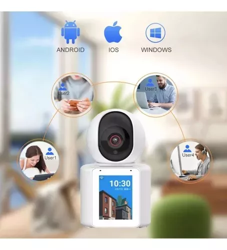 Monitor De Bebé Con Cámara Ip Wifi 2.4g 360°voz Y Video-3