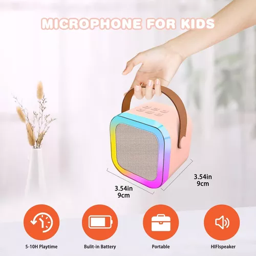 Parlante Con Micrófono Karaoke Bluetooth Portátil Radio-2