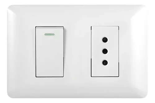 Tomacorriente + Interructor 10a 250v Hogar Oficina Apagador-1
