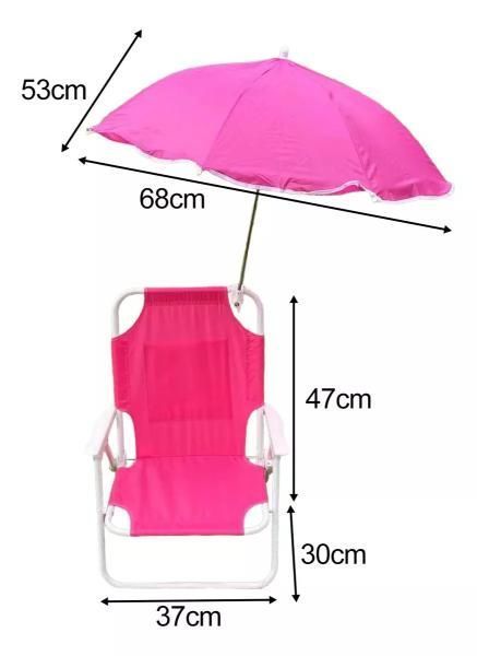 Silla Plegable Camping Niños Con Sombrilla-1