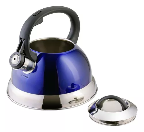 Tetera Silvante 3.2 Lt De Acero Inoxidable Colores Con Mango-0