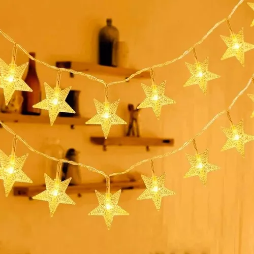 Estrellas Led Luces Solar Guirnalda De Navidad Cinta Lineal-1