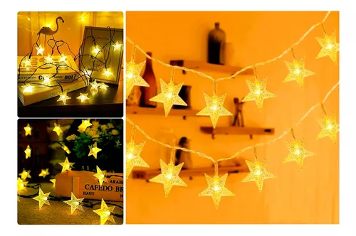 Estrellas Led Luces Solar Guirnalda De Navidad Cinta Lineal-2