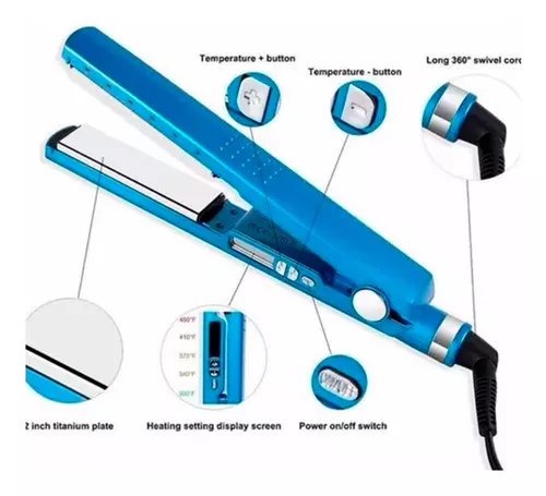 Plancha Para Cabello Alisar Alisado Pelo Nano-3