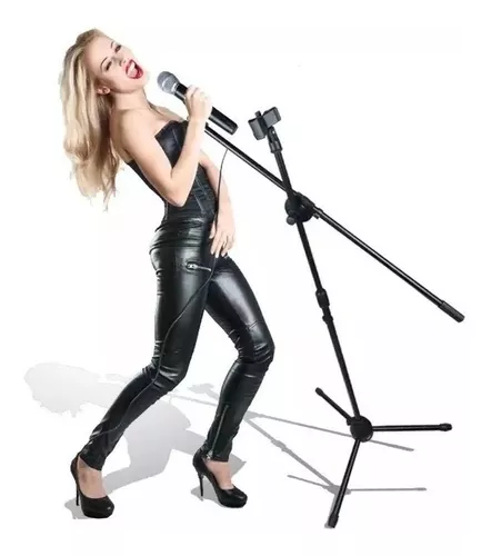 Soporte Para Micrófono Atril Con Boom Profesional Pedestal-6