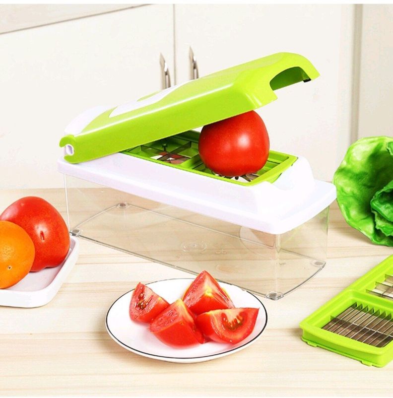 Picador Cortador 10 En 1 Rallador Multiuso Verduras Frutas-6