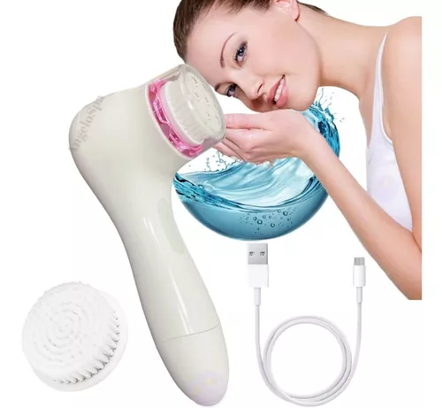 Limpiador Facial Recargable Exfoliante Inalmbrico Color Blanco-1