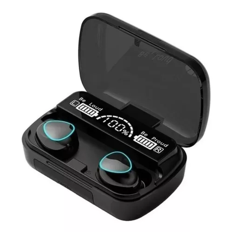 Audífonos Inalámbricos Bluetooth V5.1 M10 Powerbank 2000 Color Negro-0