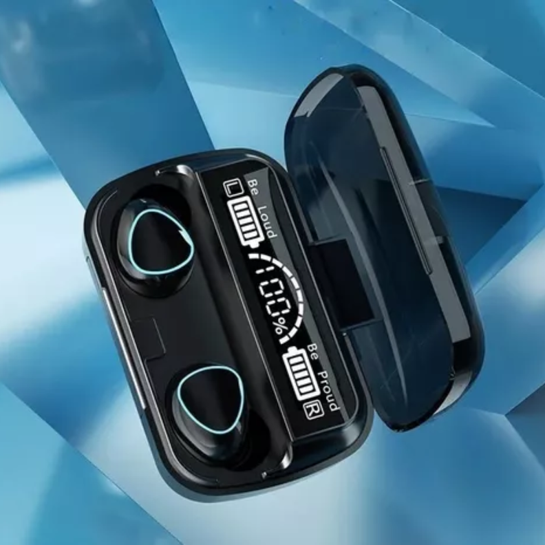 Audífonos Inalámbricos Bluetooth V5.1 M10 Powerbank 2000 Color Negro-2