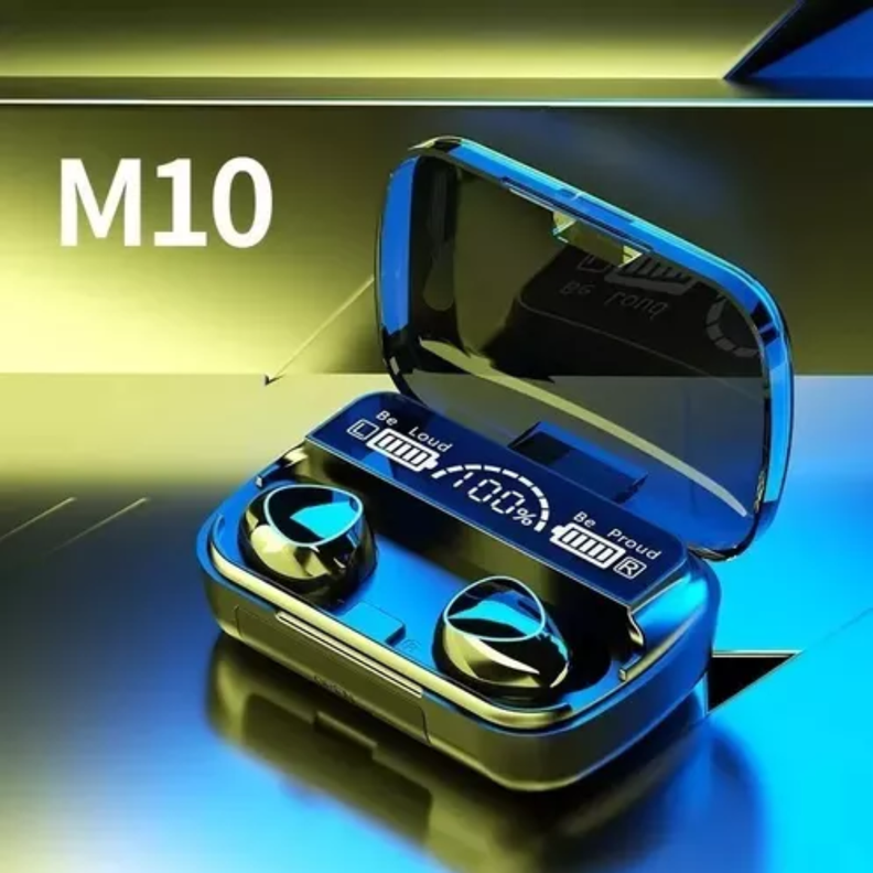 Audífonos Inalámbricos Bluetooth V5.1 M10 Powerbank 2000 Color Negro-3
