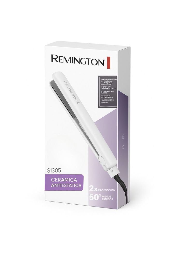 Alisador De Cabello Remington S1305 Ceramic Pro Anti Frizz Negro