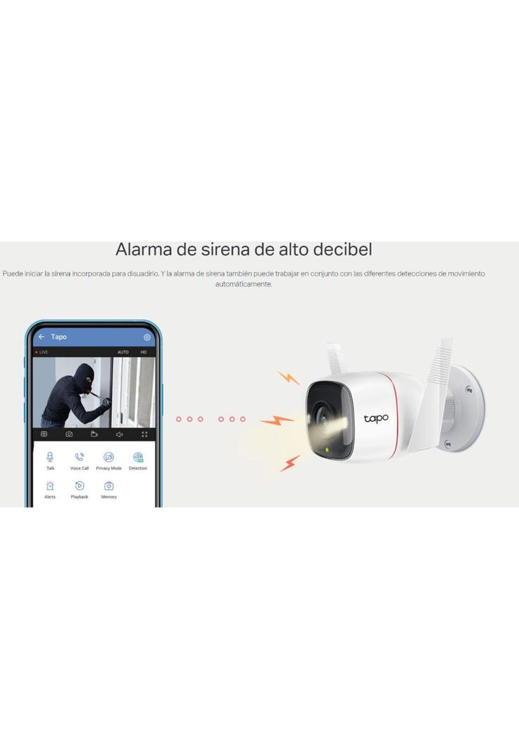 Cámara de Seguridad Wifi 2K TP-LINK TAPO C320WS de Exterior-8