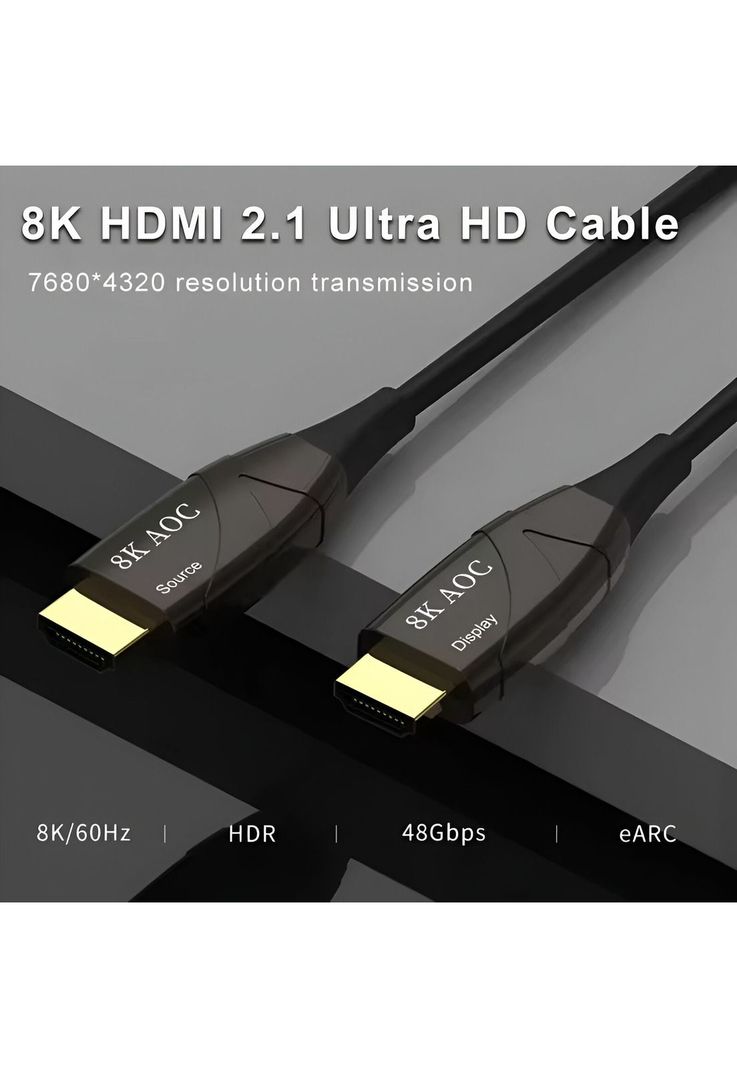 Cable HDMI 8K Profesional V2.1 de Fibra Óptica 40MT 48Gbps-1