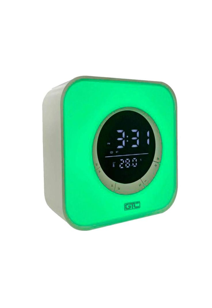 Parlante Bluetooth RGB Despertador Reloj Temperatura SPG-134-2