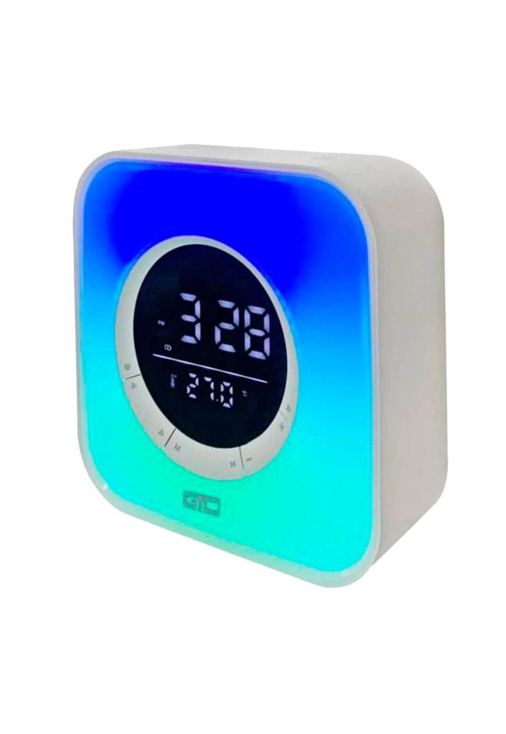Parlante Bluetooth RGB Despertador Reloj Temperatura SPG-134-3