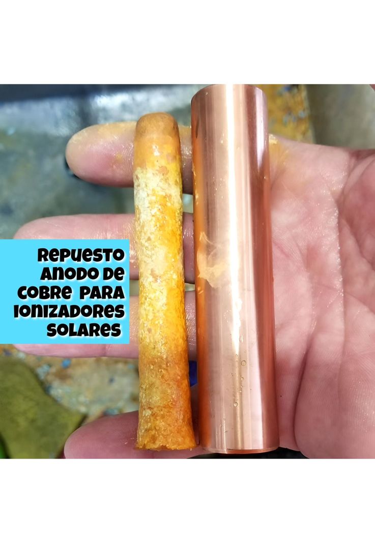 Barra de Cobre Ánodo Para Ionizadores de Piscina 100% Cobre-1