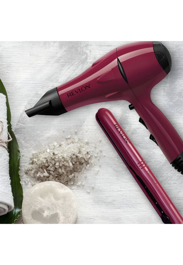 Kit Secador + Alisador de Pelo Revlon Premium Pack Ceramic-1