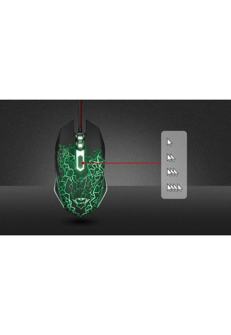 Mouse Gamer Ambidiestro Trust Gxt 105 Izza Full Retroiluminado-7