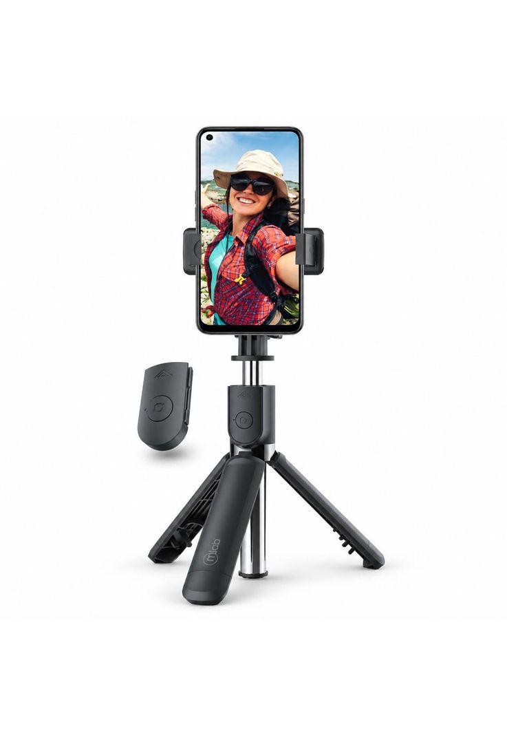 Soporte Kit Selfie Tripode Bluetooth (4en1) Multiproposito Negro