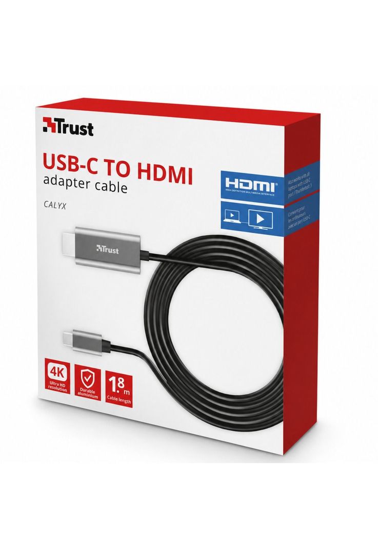 Cable HDMI a USB C Trust Calyx 4K Profesional 1.8m