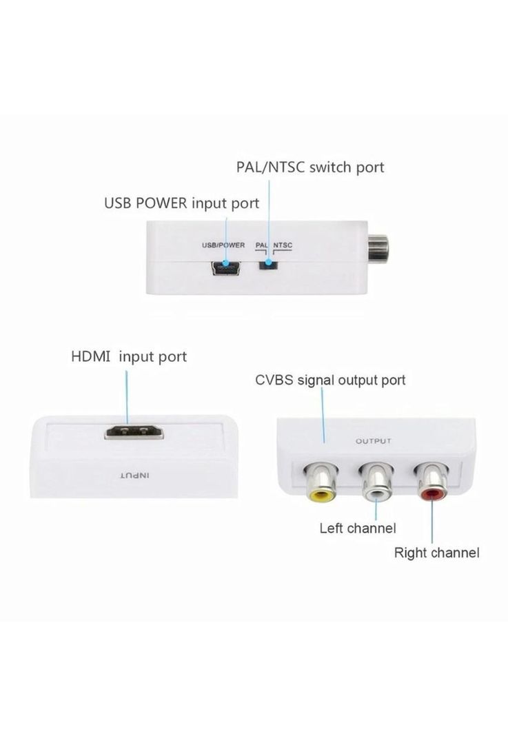 Conversor de entrada HDMI a Salida RCA Full HD Ulink UL-HRCA-9