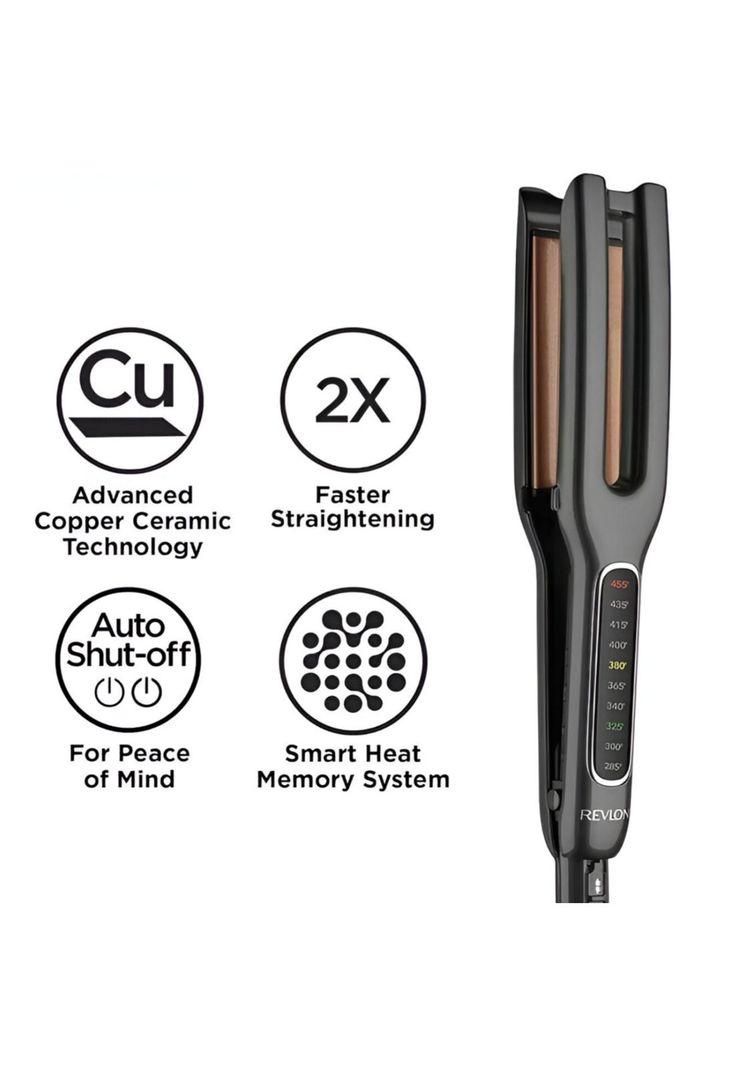 Alisador de Cabello Revlon Dual Panel Ceramic Pro 235° Max-7