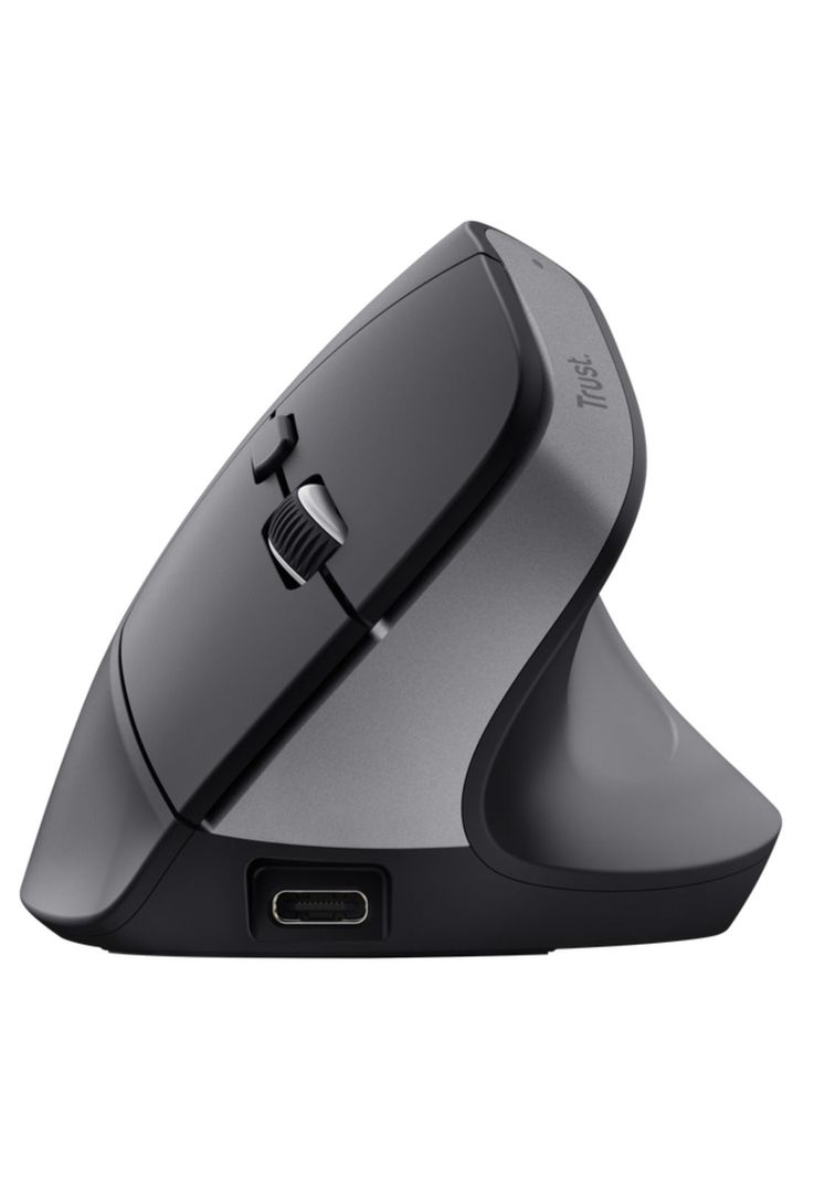 Mouse Inalambrico Vertical Ergonomico Bayo+ Bluetooth / USB Negro