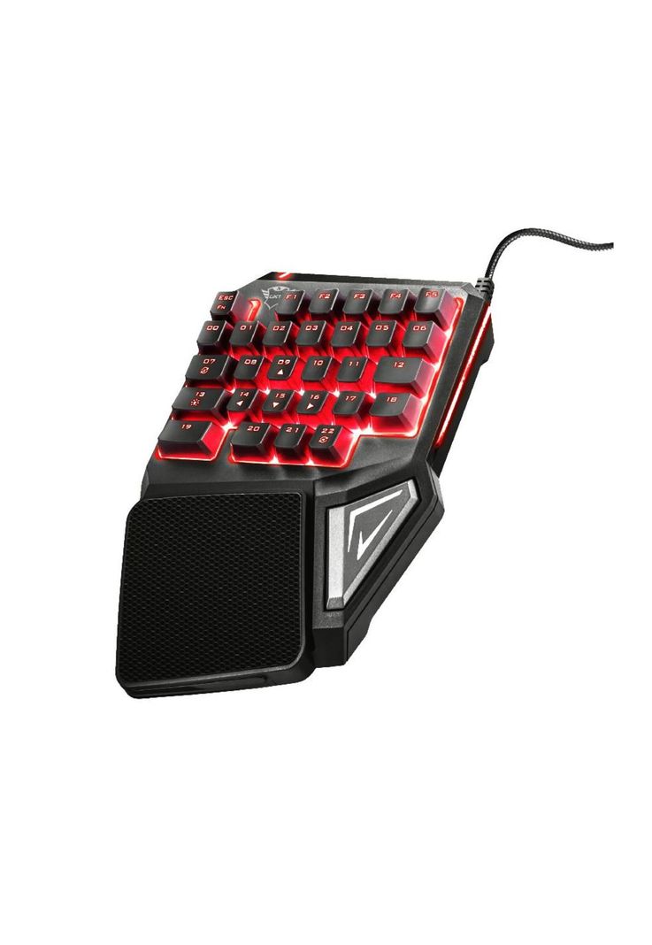 Teclado de Una Mano Anti-Ghosting Full Rgb Trust Gxt 888 Assa-0