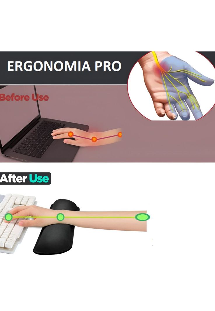 Apoya Muñecas Ergonómico de GEL para Teclados Memory Foam HD-9