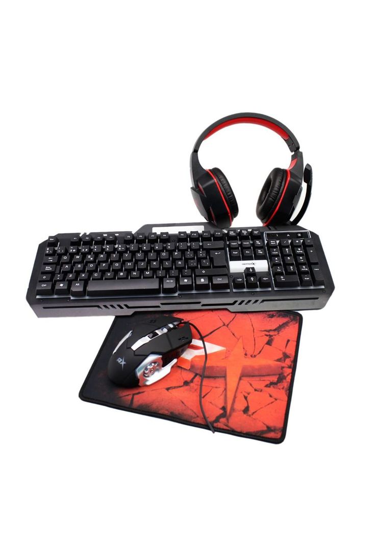 Kit Gamer 4 en 1 Mouse Teclado PAD Audifonos Reptilex RX0042-0