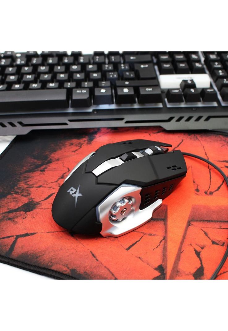 Kit Gamer 4 en 1 Mouse Teclado PAD Audifonos Reptilex RX0042-2