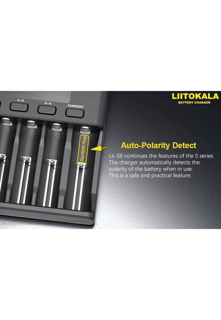 Cargador de Pilas Universal Carga Rápida para 6 Pilas TL110-9