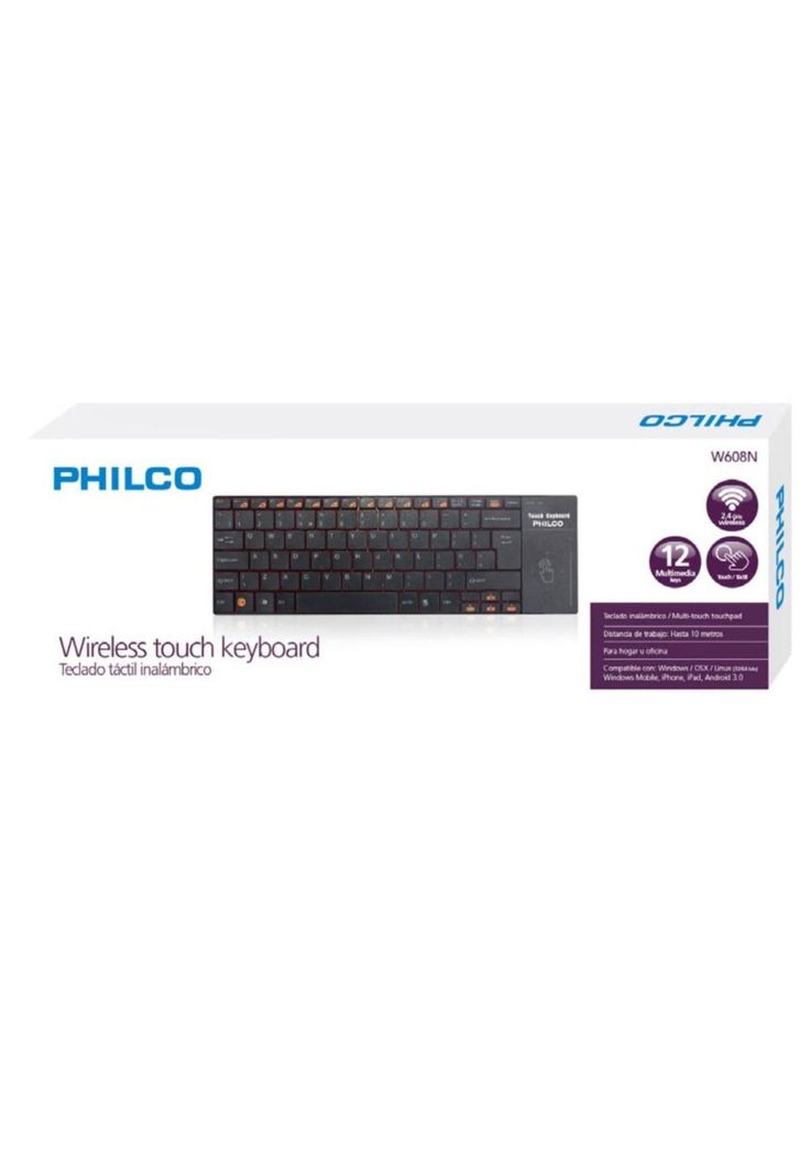 Teclado Inalambrico Touchpad para Smart TV y PC Philco W608N-3